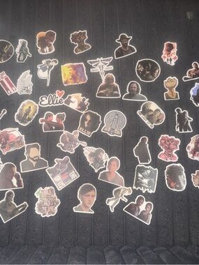 The Last of Us Sticker Pack + mini last of us fabric poster